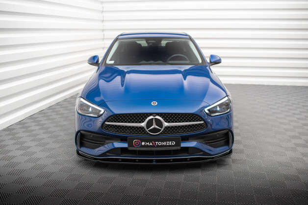 Cup Spoilerlippe Front Ansatz V.2 passend für Mercedes-Benz C AMG-Line / 43 AMG W206 schwarz Hochglanz
