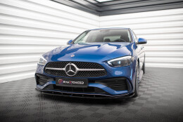 Cup Spoilerlippe Front Ansatz V.2 passend für Mercedes-Benz C AMG-Line / 43 AMG W206 schwarz Hochglanz