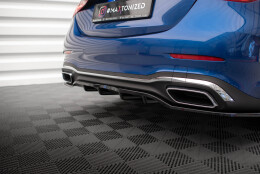 Mittlerer Cup Diffusor Heck Ansatz DTM Look passend für Mercedes-Benz C AMG-Line W206 schwarz Hochglanz