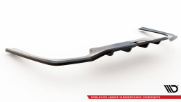 Mittlerer Cup Diffusor Heck Ansatz DTM Look passend für Mercedes-Benz C AMG-Line W206 schwarz Hochglanz