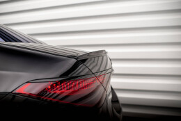 Heck Spoiler Aufsatz Abrisskante 3D passend für Mercedes S AMG-Line W223 schwarz Hochglanz