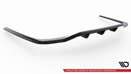 Mittlerer Cup Diffusor Heck Ansatz DTM Look passend für Mercedes-Benz S AMG-Line W223 schwarz Hochglanz