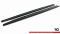 Seitenschweller Ansatz Cup Leisten für Mercedes-Benz S Long AMG-Line V223 schwarz Hochglanz