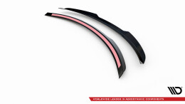 Heck Spoiler Aufsatz Abrisskante passend für Infiniti Q50 S Mk1 schwarz Hochglanz