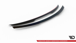 Heck Spoiler Aufsatz Abrisskante passend für Infiniti Q50 S Mk1 schwarz Hochglanz
