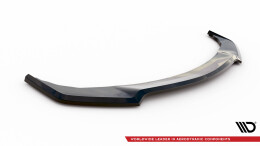 Cup Spoilerlippe Front Ansatz V.1 für Infiniti Q50 S Mk1 schwarz Hochglanz