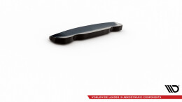 Mittlerer Cup Diffusor Heck Ansatz passend für Infiniti Q50 S Mk1 schwarz Hochglanz