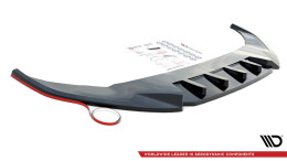 Heck Ansatz Flaps Diffusor für Infiniti Q50 S Mk1 schwarz Hochglanz