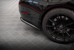 Heck Ansatz Flaps Diffusor V.1 passend für Infiniti Q50 S Mk1 schwarz Hochglanz