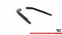 Heck Ansatz Flaps Diffusor V.1 passend für Infiniti Q50 S Mk1 schwarz Hochglanz
