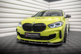 Cup Spoilerlippe Front Ansatz V.6 passend für BMW 1er F40 M-Paket / M135i schwarz Hochglanz