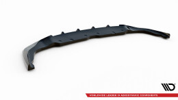 Cup Spoilerlippe Front Ansatz V.6 passend für BMW 1er F40 M-Paket / M135i schwarz Hochglanz