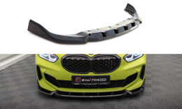 Cup Spoilerlippe Front Ansatz V.7 passend für BMW 1er F40 M-Paket / M135i schwarz Hochglanz