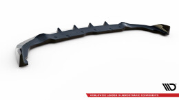 Cup Spoilerlippe Front Ansatz V.7 passend für BMW 1er F40 M-Paket / M135i schwarz Hochglanz