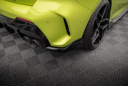 Heck Ansatz Flaps Diffusor V.6 für (Für heckansatz v.3) BMW 1er M-Paket /  M135i / 128ti F40 schwarz Hochglanz