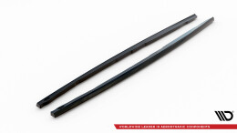 Seitenschweller Ansatz Cup Leisten V.4 passend für BMW 1er F40 M-Paket/ M135i schwarz Hochglanz