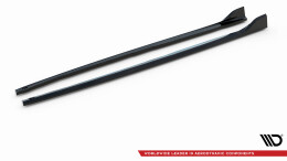 Seitenschweller Ansatz Cup Leisten V.5 passend für BMW 1er F40 M-Paket/ M135i schwarz Hochglanz