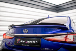 Heck Spoiler Aufsatz Abrisskante passend für Lexus ES F Sport Mk7 schwarz Hochglanz