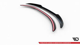 Heck Spoiler Aufsatz Abrisskante passend für Lexus ES F Sport Mk7 schwarz Hochglanz