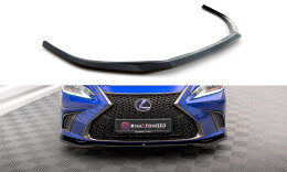 Cup Spoilerlippe Front Ansatz V.1 passend für Lexus ES F Sport Mk7 schwarz Hochglanz