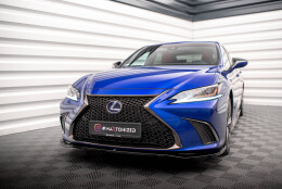 Cup Spoilerlippe Front Ansatz V.1 passend für Lexus ES F Sport Mk7 schwarz Hochglanz