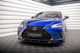 Cup Spoilerlippe Front Ansatz V.2 passend für Lexus ES F Sport Mk7 schwarz Hochglanz