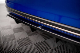 Mittlerer Cup Diffusor Heck Ansatz DTM Look passend für Lexus ES F Sport Mk7 schwarz Hochglanz
