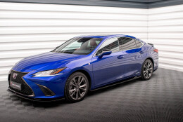Seitenschweller Ansatz Cup Leisten passend für Lexus ES F Sport Mk7 schwarz Hochglanz