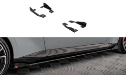 Seitenschweller Flaps für BMW 2 Coupe M-Paket / M240i G42 schwarz Hochglanz FLAPS HOCHGLANZ