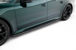 Carbon Fiber Seitenschweller Ansatz Leisten passend für Audi RS7 C8