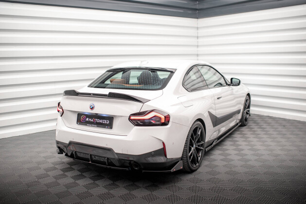Heck Ansatz Flaps Diffusor V.2 + Flaps für BMW 2 Coupe M-Paket G42