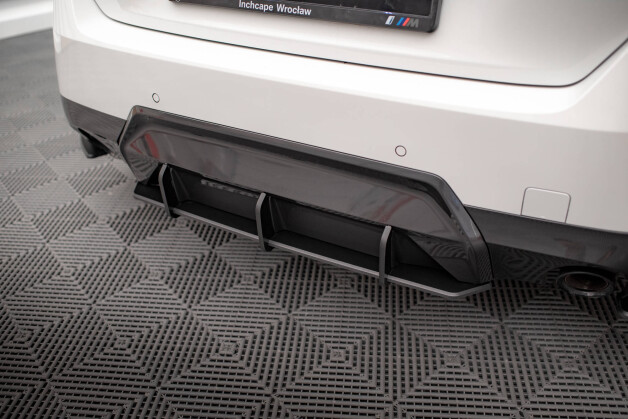 Street Pro Heckschürze Heck Ansatz Diffusor passend für BMW 2 Coupe M-Paket G42 SCHWARZ