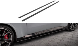 Street Pro Seitenschweller Ansatz Cup Leisten passend für BMW 2 Coupe M-Paket / M240i G42 SCHWARZ