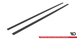 Street Pro Seitenschweller Ansatz Cup Leisten passend für BMW 2 Coupe M-Paket / M240i G42 SCHWARZ
