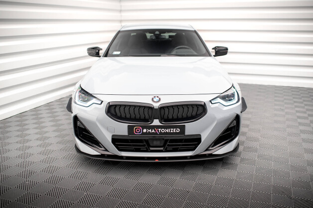 Street Pro Cup Spoilerlippe Front Ansatz passend für BMW 2 Coupe M-Paket / M240i G42 SCHWARZ