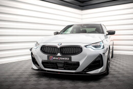 Street Pro Cup Spoilerlippe Front Ansatz passend für BMW 2 Coupe M-Paket / M240i G42 SCHWARZ