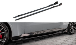 Seitenschweller Ansatz Cup Leisten V.2 passend für + Flaps passend für BMW 2 Coupe M-Paket / M240i G42