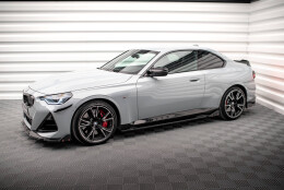 Seitenschweller Ansatz Cup Leisten V.2 passend für + Flaps passend für BMW 2 Coupe M-Paket / M240i G42