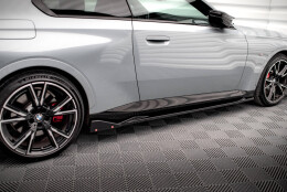 Seitenschweller Ansatz Cup Leisten V.2 passend für + Flaps passend für BMW 2 Coupe M-Paket / M240i G42