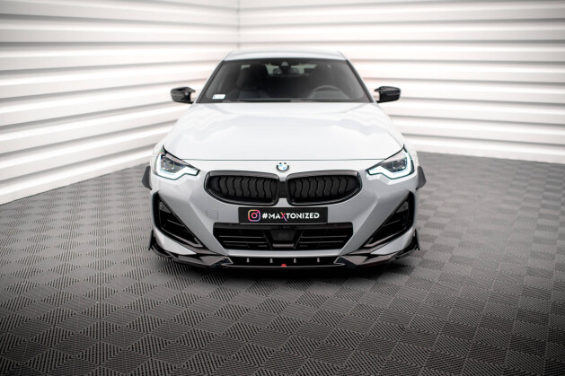 Cup Spoilerlippe Front Ansatz V.2 + Flaps für BMW 2 Coupe M-Paket / M240i G42