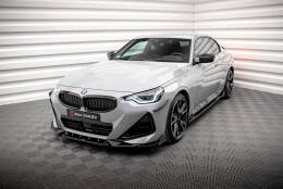 Street+ Spoilerlippe Front Ansatz V.2 + Flaps passend für BMW 2 Coupe M-Paket / M240i G42