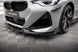 Street+ Spoilerlippe Front Ansatz V.2 + Flaps passend für BMW 2 Coupe M-Paket / M240i G42