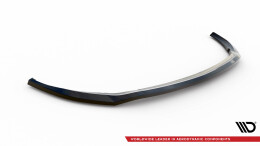 Cup Spoilerlippe Front Ansatz V.1 passend für Mercedes-Benz C AMG Line Limousine / Coupe / Kombi W205 / C205 / S205 Facelift schwarz Hochglanz