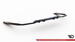 Mittlerer Cup Diffusor Heck Ansatz DTM Look passend für Mercedes-AMG C 43 Limousine / Kombi W205 / S205 Facelift schwarz Hochglanz