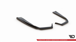 Heck Ansatz Flaps Diffusor passend für Mercedes-AMG C 43 Limousine / Kombi W205 / S205 Facelift schwarz Hochglanz