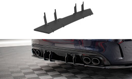 Street Pro Heckschürze Heck Ansatz Diffusor passend für Mercedes-Benz C 43 Limousine W205 Facelift SCHWARZ