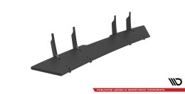 Street Pro Heckschürze Heck Ansatz Diffusor passend für Mercedes C 43 Limousine W205 FL schwarz-rot