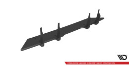 Street Pro Heckschürze Heck Ansatz Diffusor passend für Mercedes C 43 Limousine W205 FL rot