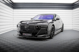 Cup Spoilerlippe Front Ansatz V.1 passend für BMW 7 M-Paket / M760e / i7 M-Paket G70  schwarz Hochglanz