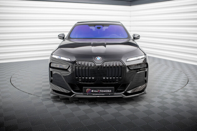 Cup Spoilerlippe Front Ansatz V.3 passend für BMW 7 M-Paket / M760e / i7 M-Paket G70  schwarz Hochglanz